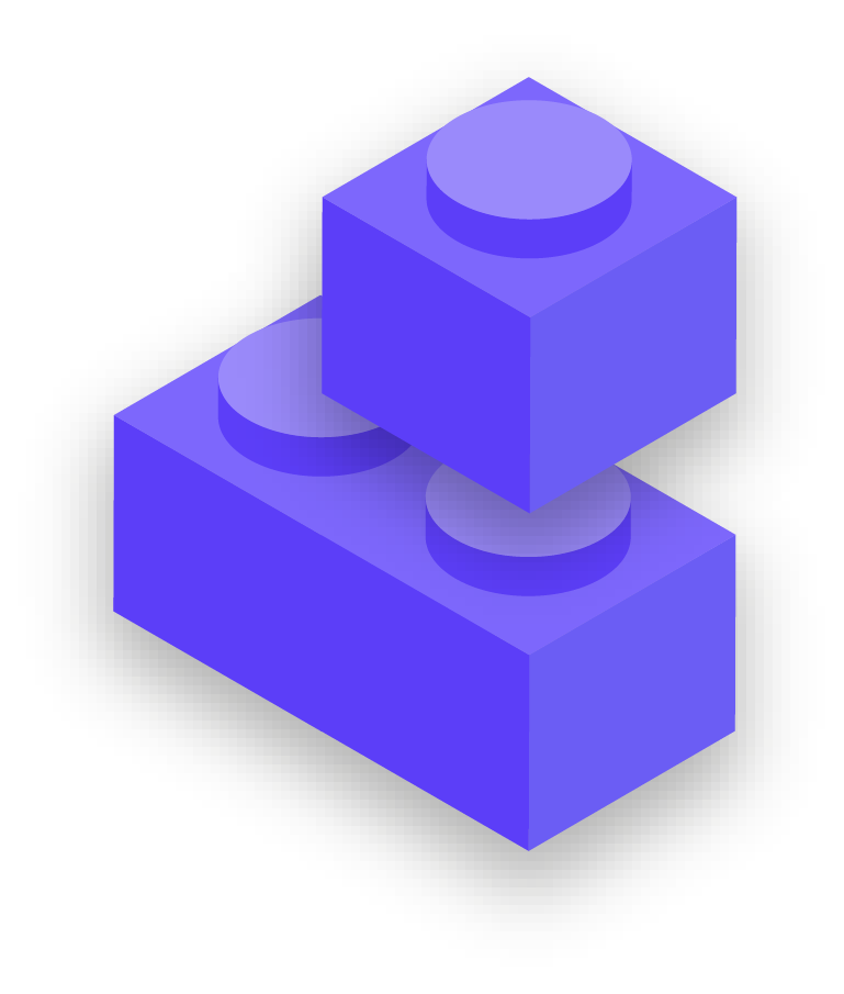 purple building block